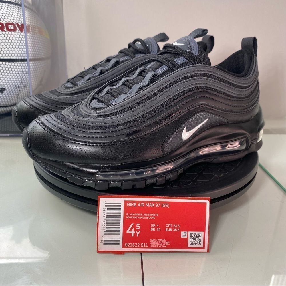 🆕 Nike	Air Max 97 GS 'Black' - Womens 6